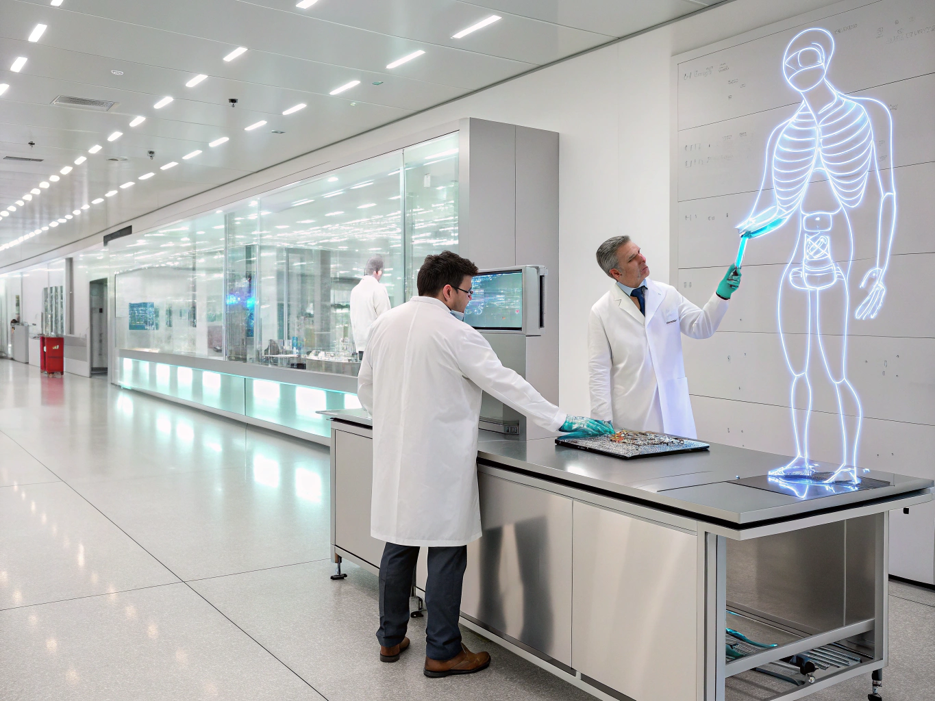 Advanced anatomy laboratory equipped for detailed medical studies