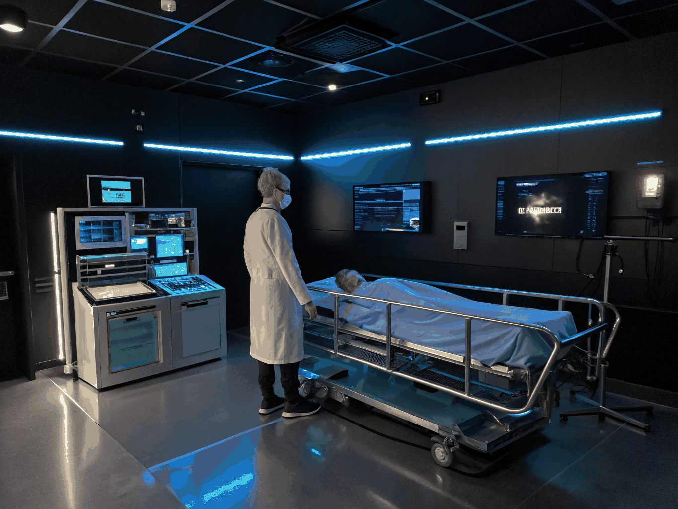 Clinical skills laboratory with simulation mannequins for practical training