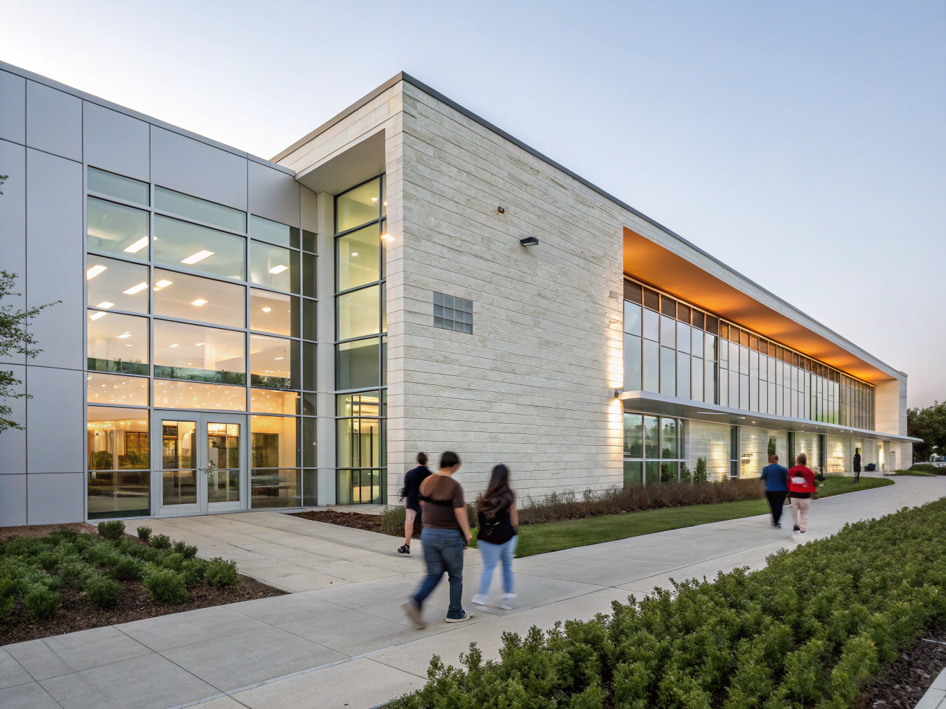 Modern building with glass architecture