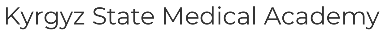 Kyrgyz State Medical Academy logo